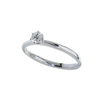 Ring Bertani & Co. Woman Classic in White Gold Diamante 0.18 Ct GAN1FIZU - GAN1FIZU